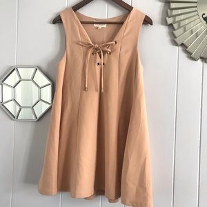 Latiste Tan/Pink Swing Dress S